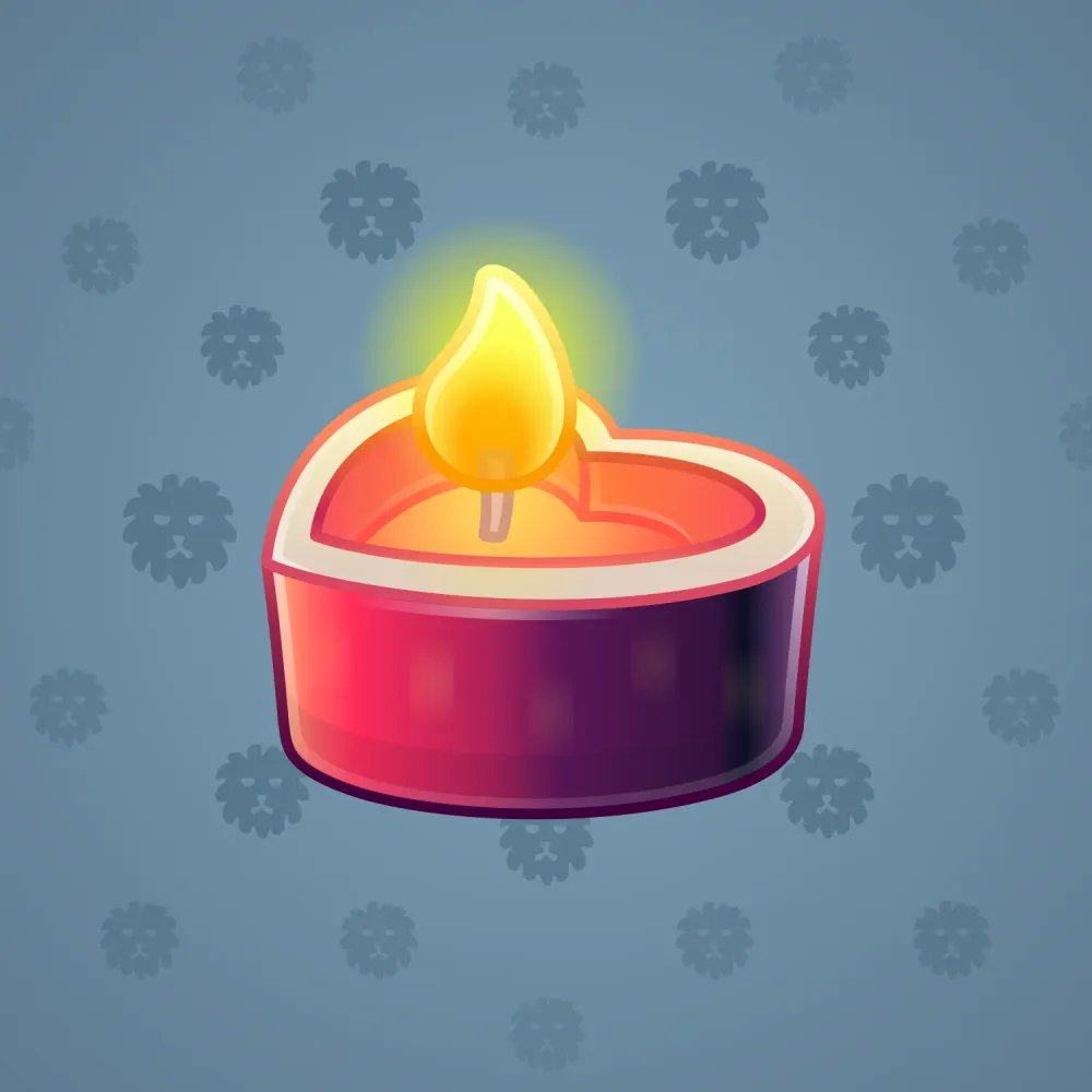 Love Candle #4107