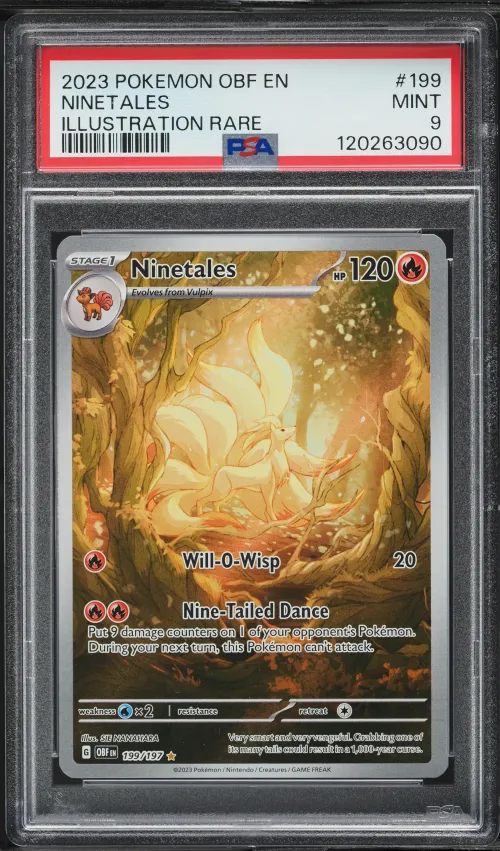 2023 #199 Ninetales PSA 9 Obf EN