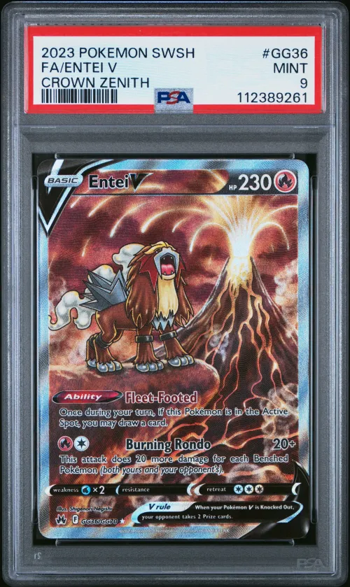 2023 #GG36 Full Art/Entei V PSA 