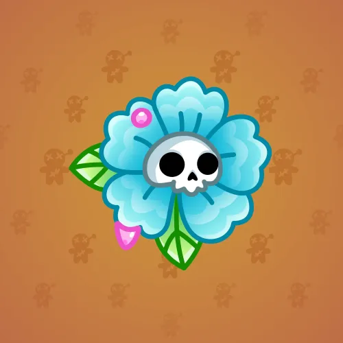 Skull Flower #7838