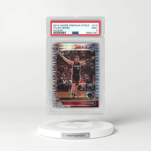 2019 Panini Hoops Premium Stock #210 Tyler Herro - Pulsar (PSA 9 MINT)