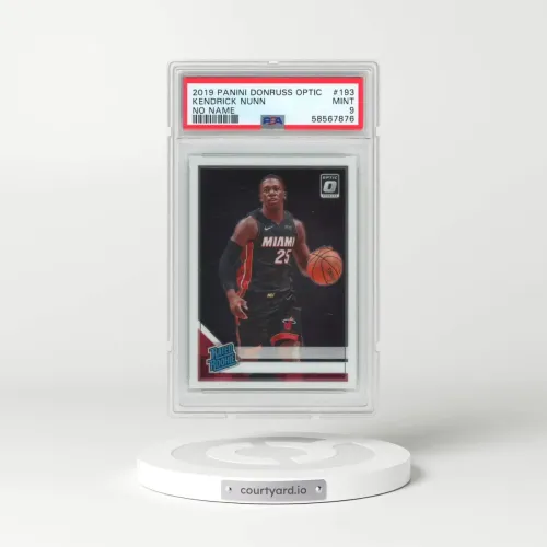 2019 Panini Donruss Optic #193 Kendrick Nunn - No Name (PSA 9 MINT)