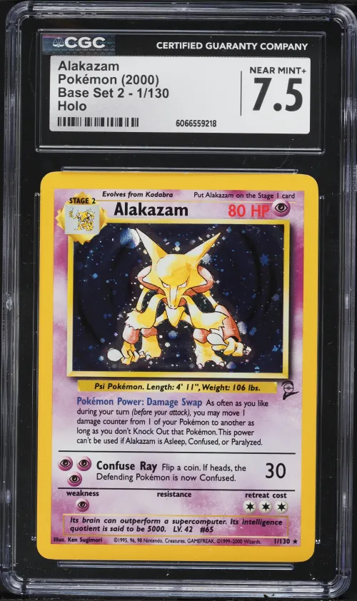 2000 #1 Alakazam-Holo CGC 7.5 Ga