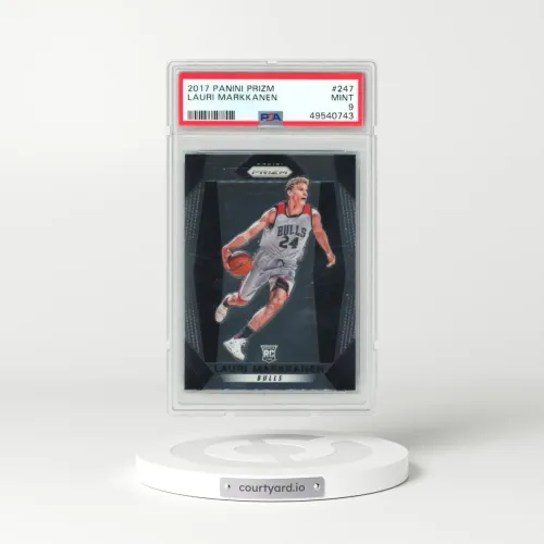 2017 Panini Prizm #247 Lauri Markkanen (PSA 9 MINT)