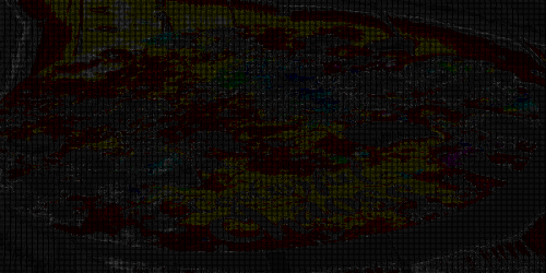 ```
___ _
/ __|_ _ ___(_)_____
| (__| || (_-</ |_/-<
\___|\_,_/__/|_)_\__/
_ _
(_)__(_)
```
colorful chaos #50