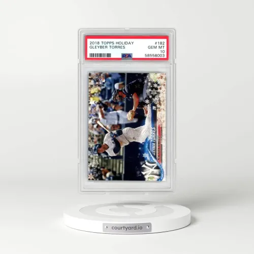 2018 Topps Holiday #182 Gleyber Torres (PSA 10 GEM MINT)