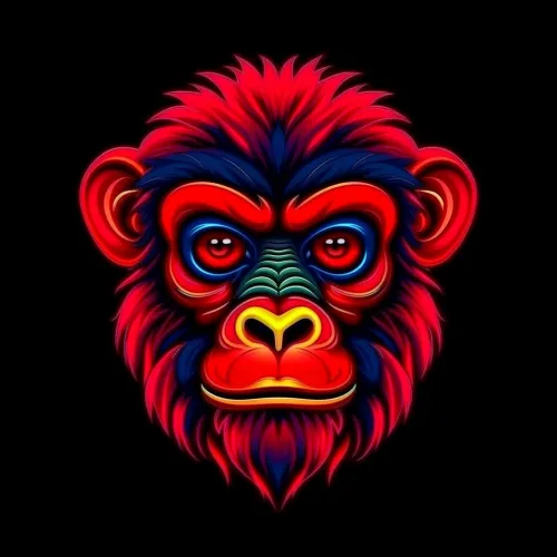 A-Red Ape #05V1. (Polygon)