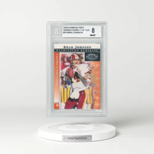 2000 Donruss Preferred #25/1125 Brad Johnson - Graded Series 1 of 1125 (BGS 8 NM-MT)