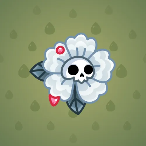 Skull Flower #5669