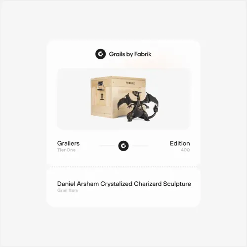Grailers Daniel Arsham Bronze Crystalized Charizard Sculpture #8