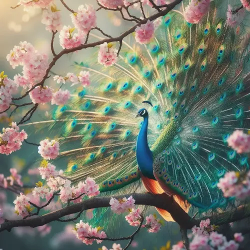 Peacock on the tree #10