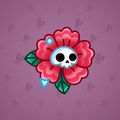Skull Flower #15323
