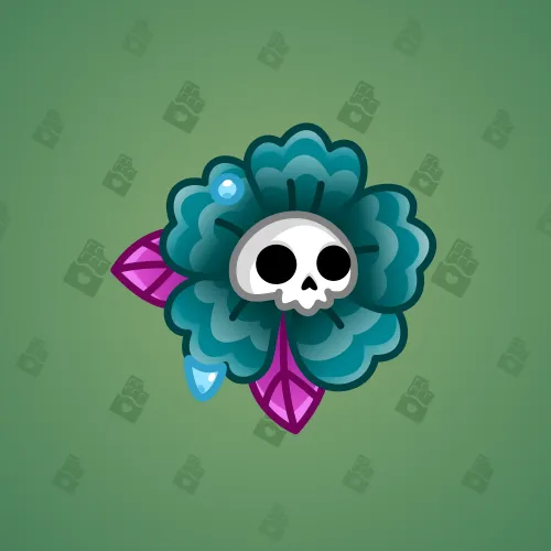 Skull Flower #3495