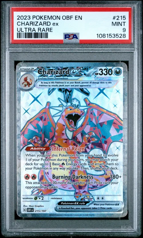 2023 #215 CHARIZARD EX PSA 9 OBF
