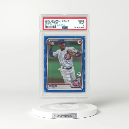 2020 Bowman Draft 1st Edition #BD98 Ed Howard - Blue Foil (PSA 9 MINT)