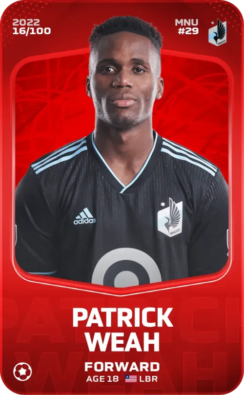 Patrick Weah 2022-23 • Rare 16/100