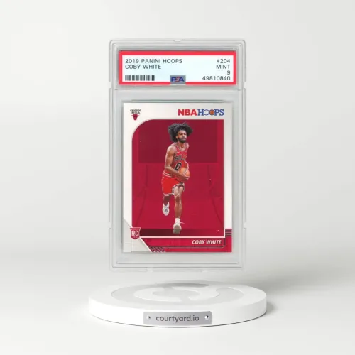2019 Panini Hoops #204 Coby White (PSA 9 MINT)