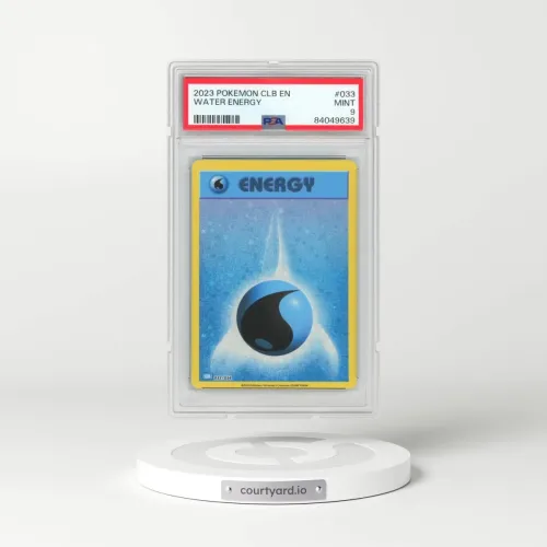 2023 Pokémon Clb-Trading Card Game Classic Blastoise & Suicune EX Deck #033 Water Energy (PSA 9 MINT)