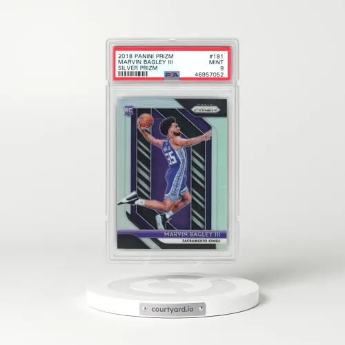 2018 Panini Prizm #181 Marvin Bagley III - Silver Prizm (PSA 9 MINT)