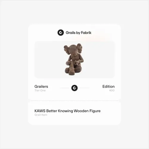 Grailers KAWS Better Knowing Wooden Figure #5