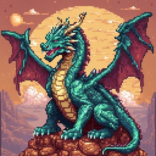 pixel nyan dragon