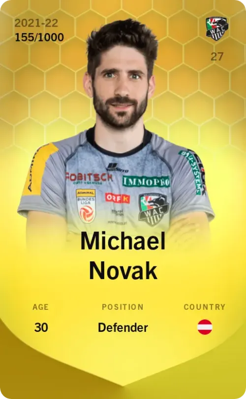 Michael Novak 2021-22 • Limited 155/1000