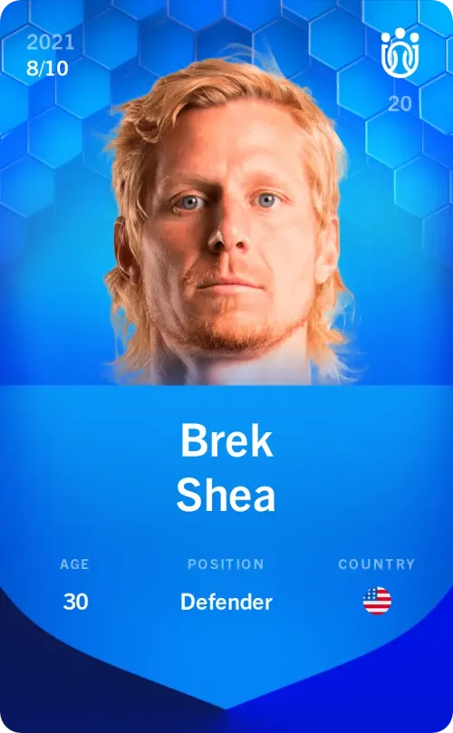 Brek Shea 2021-22 • Super Rare 8/10