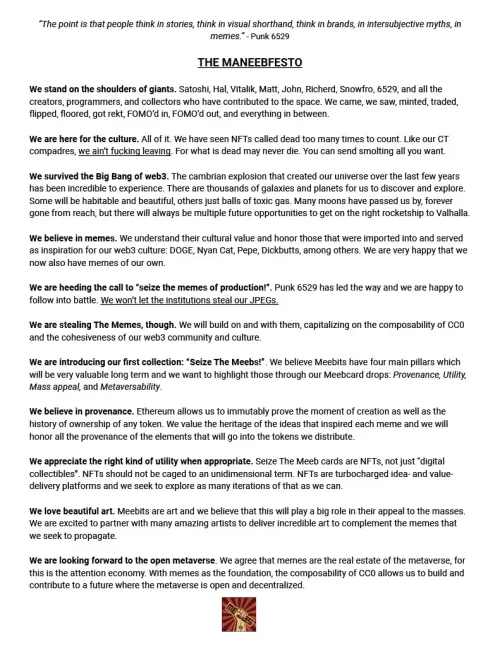 The Maneebfesto #2