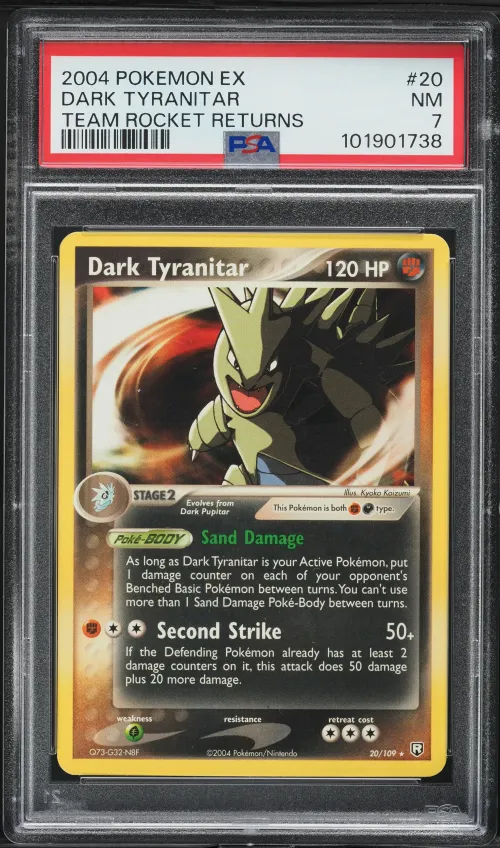 2004 #20 Dark Tyranitar PSA 7 EX