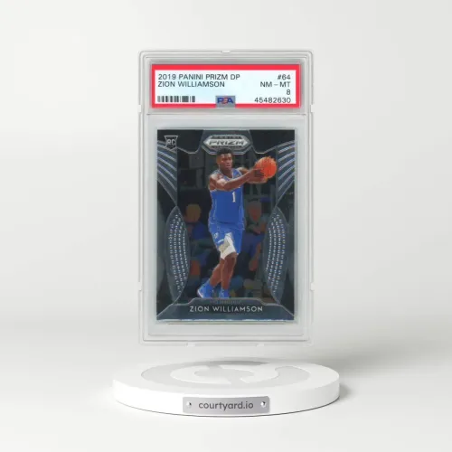 2019 Panini Prizm Draft Picks #64 Zion Williamson (PSA 8 NM-MT)