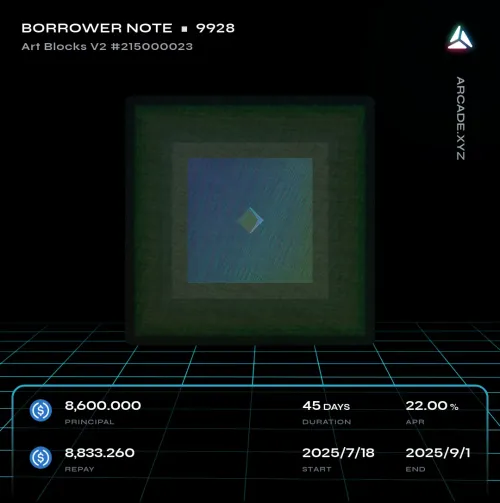 Arcade.xyz Borrower Note #9928