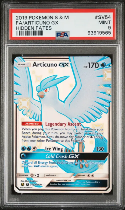 2019 #SV54 Full Art/Articuno GX 