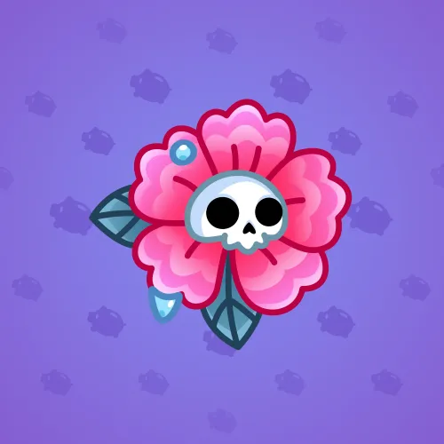 Skull Flower #12233