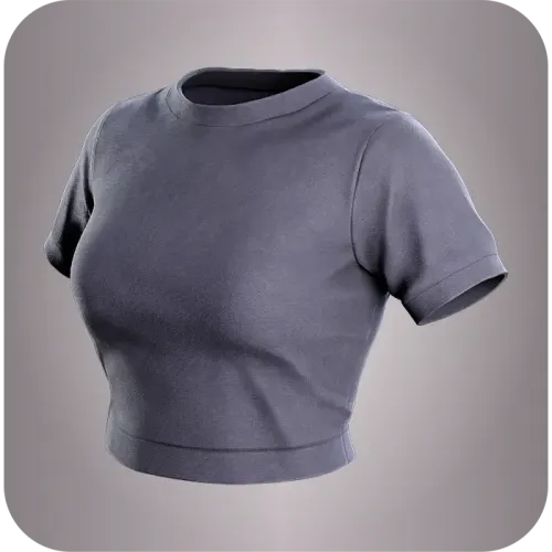 Tight-fitted gray tshirt #11339