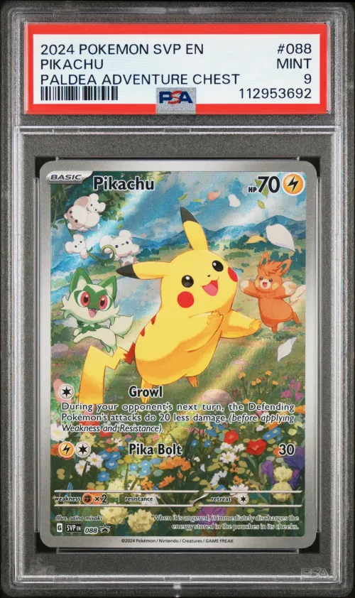 2024 #088 Pikachu PSA 9 Svp EN-S