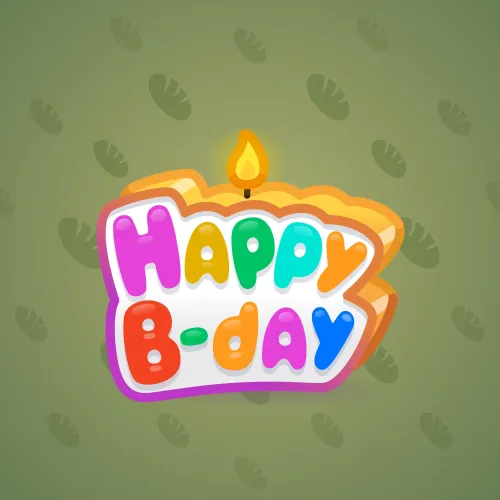 B-Day Candle #45635