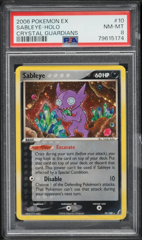 2006 #10 Sableye-Holo PSA 8 EX C