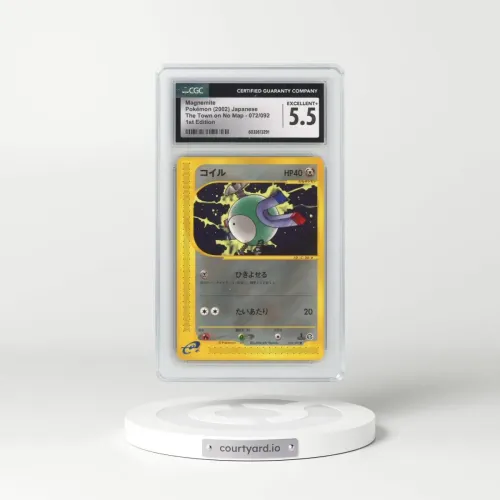 2002 The Town on No Map #072/092 Magnemite - 1st Edition (CGC 5.5 EX+)