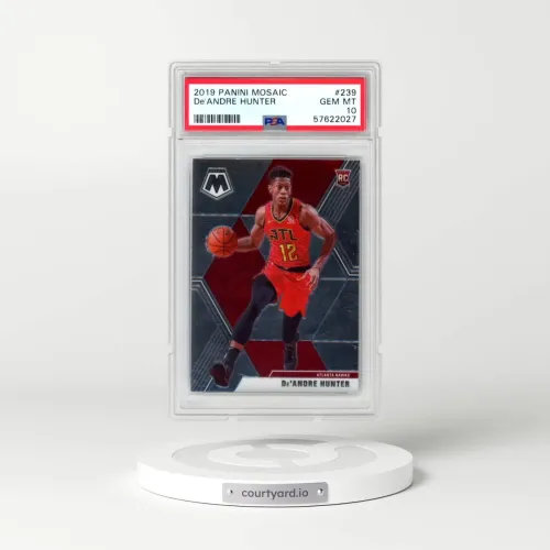2019 Panini Mosaic #239 DE'Andre Hunter (PSA 10 GEM MINT)