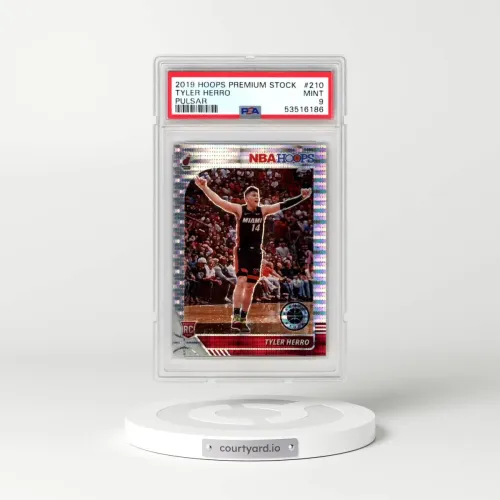 2019 Panini Hoops Premium Stock #210 Tyler Herro - Pulsar (PSA 9 MINT)
