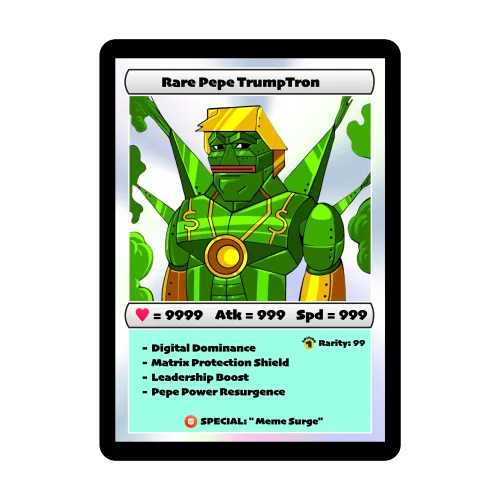 Rare Pepe Trump Tron - HOLOGRAPH