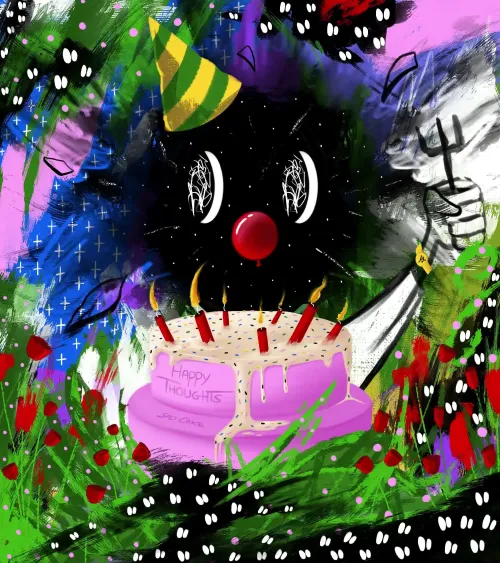 happy thoughts, sad cake #1/1