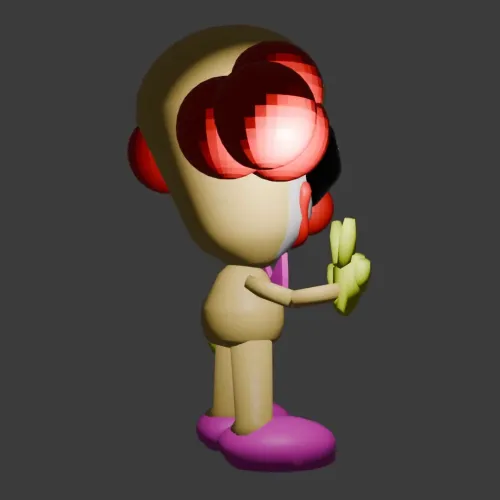 Beige Clown Alien #28