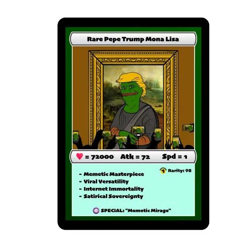 Rare Pepe Trump Mona Lisa