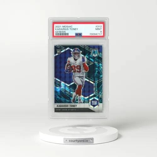 2021 Panini Mosaic #312 Kadarius Toney - Genesis (PSA 9 MINT)