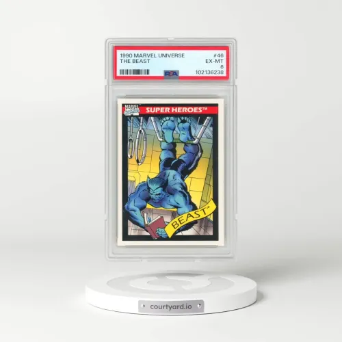 1990 Marvel Universe #46 The Beast (PSA 6 EX-MT)