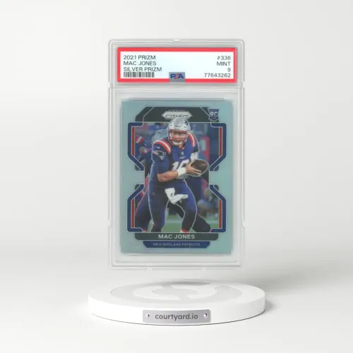 2021 Panini Prizm #336 Mac Jones - Silver Prizm (PSA 9 MINT)