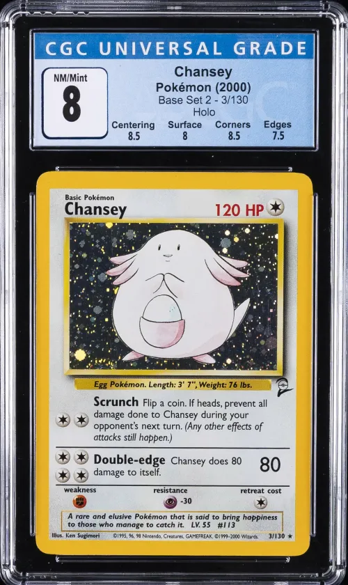 2000 #3 Chansey-Holo CGC 8 Game