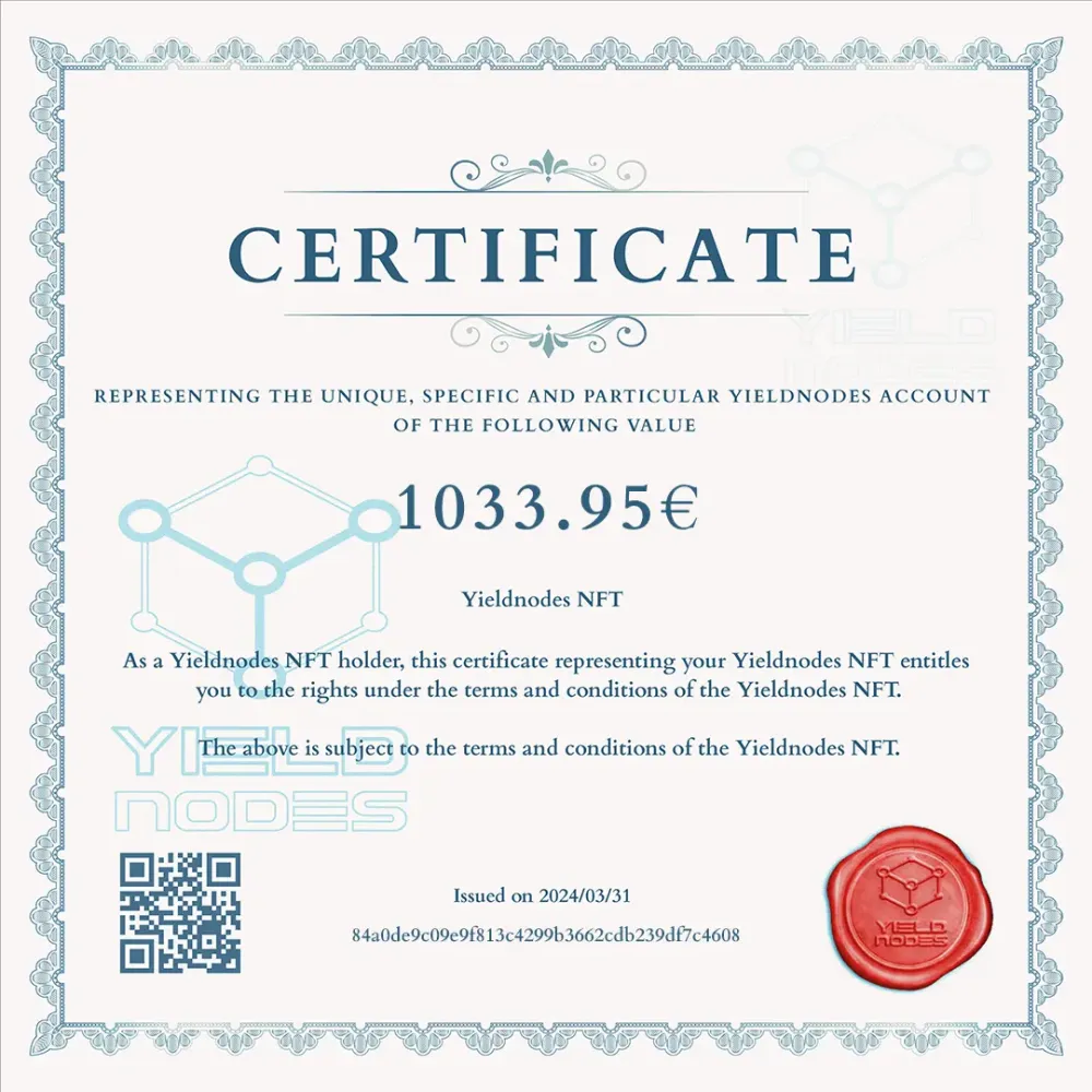 Yieldnodes NFT 1033.95€ #9390