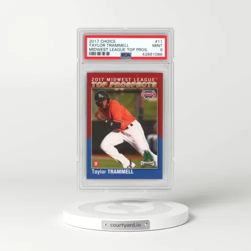 2017 Choice Midwest League Top Prospects #11 Taylor Trammell (PSA 9 MINT)